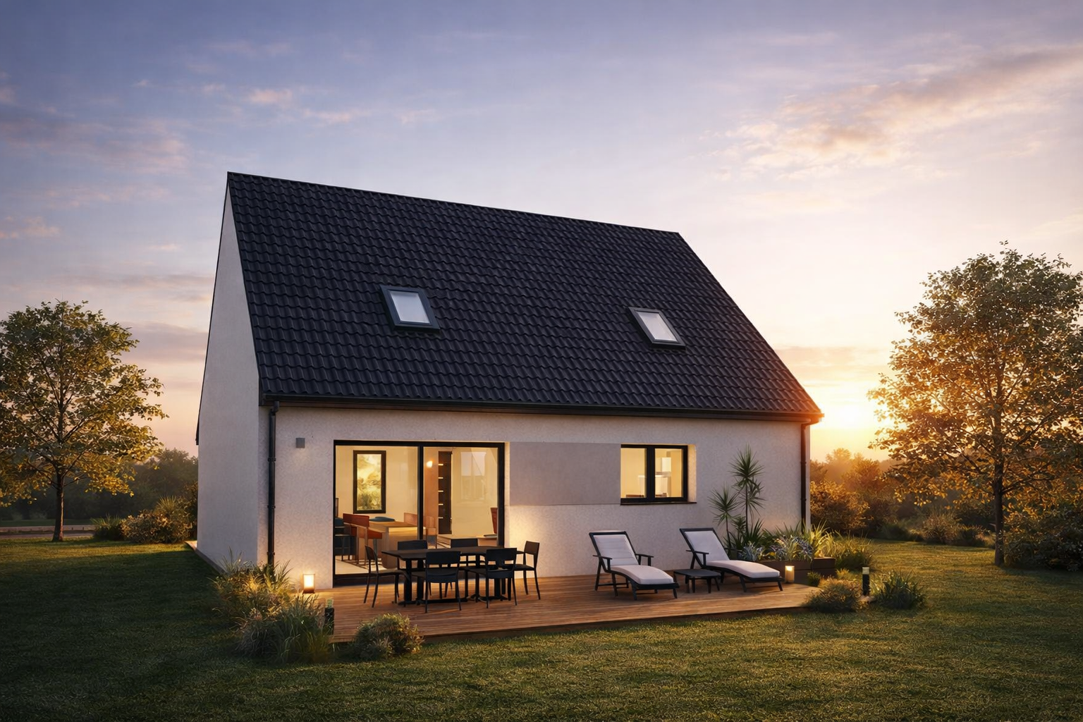 Modèle inspi combles enduit arrière