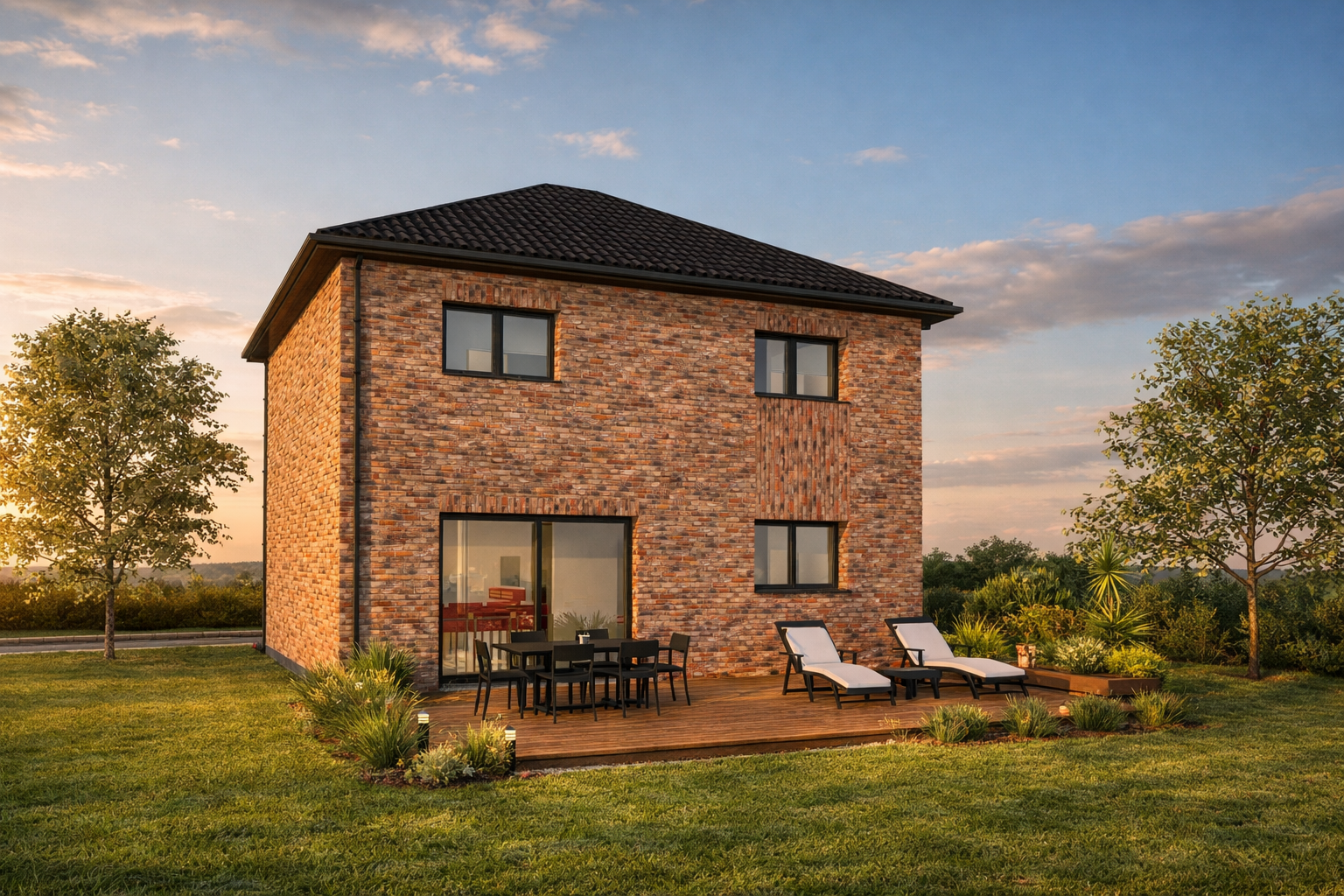 Modèle inspi R+1 brique